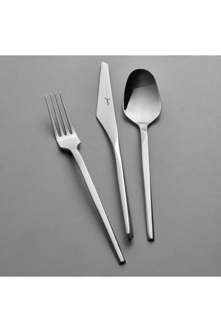 Jumbo 5100 quartz 84 Piece 12 Place Setting Flatware Set - MALLTURK