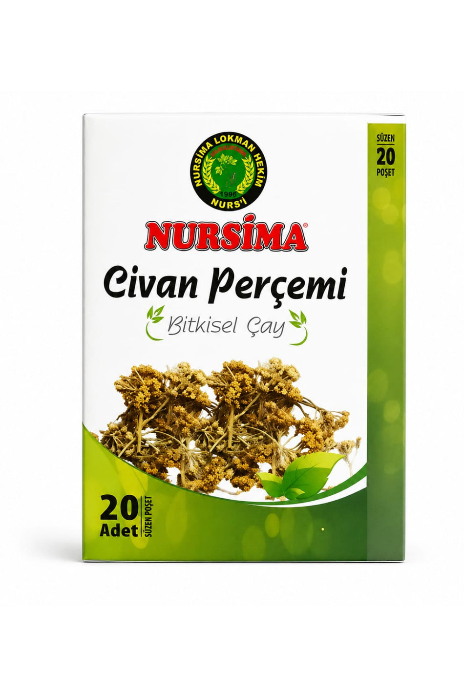 Tisana all'achillea Nursima – 20 bustine filtro | Miscela naturale di erbe