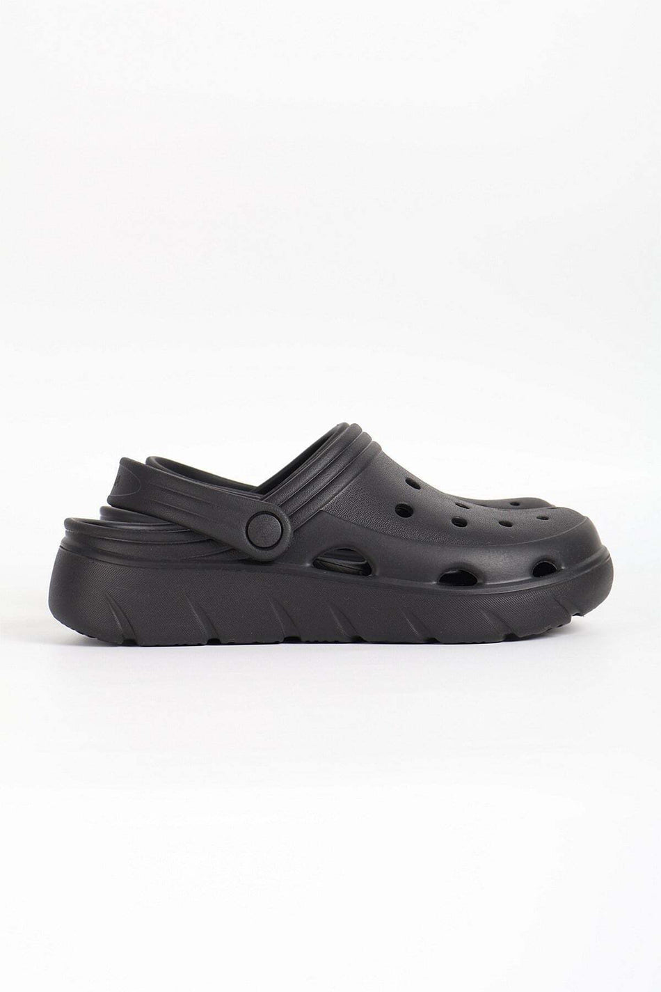 Hasema Women's Black Eva Beach Slippers with Strap Detail 23704