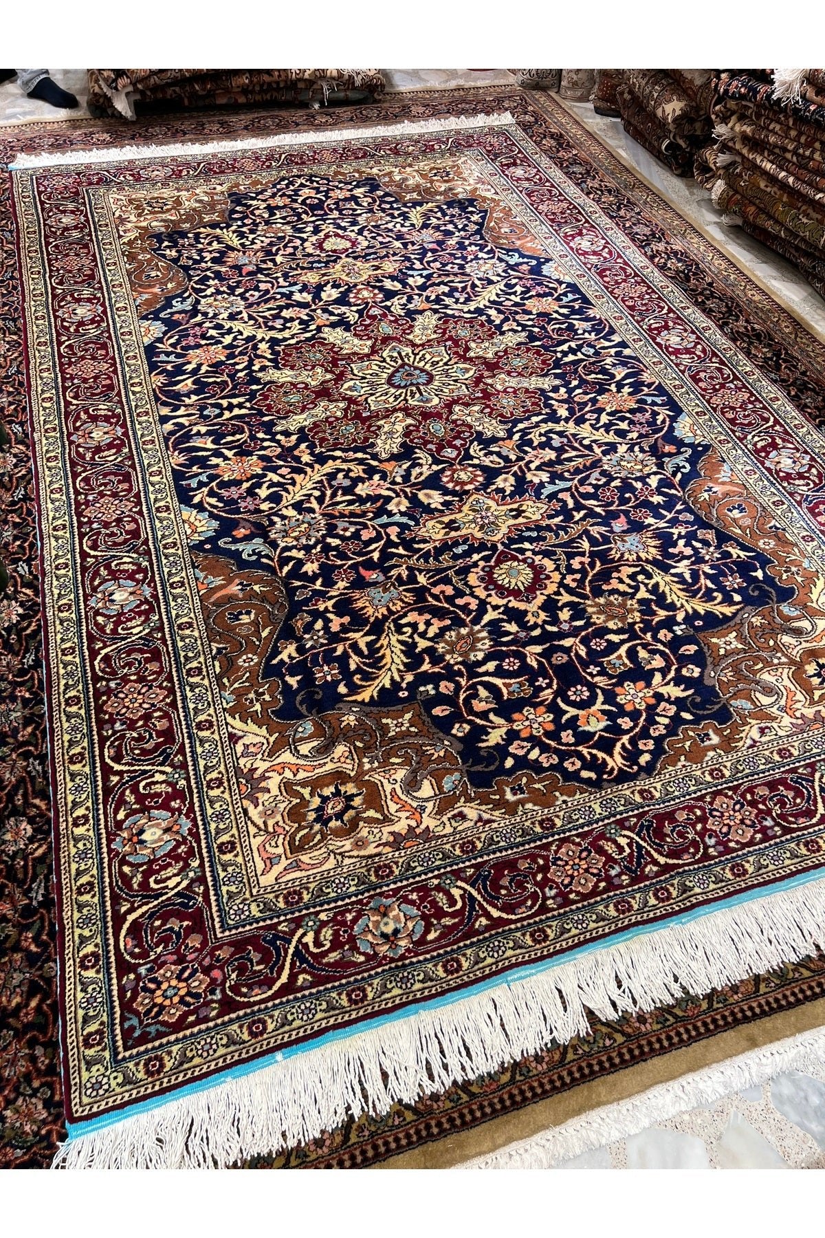 RD RAMAZAN DAG Hand Rug Art Hand-Woven Kayseri Hacilar Weave Premium Kalitesi Magnificent Bir Eser Size 300x200 - MALLTURK