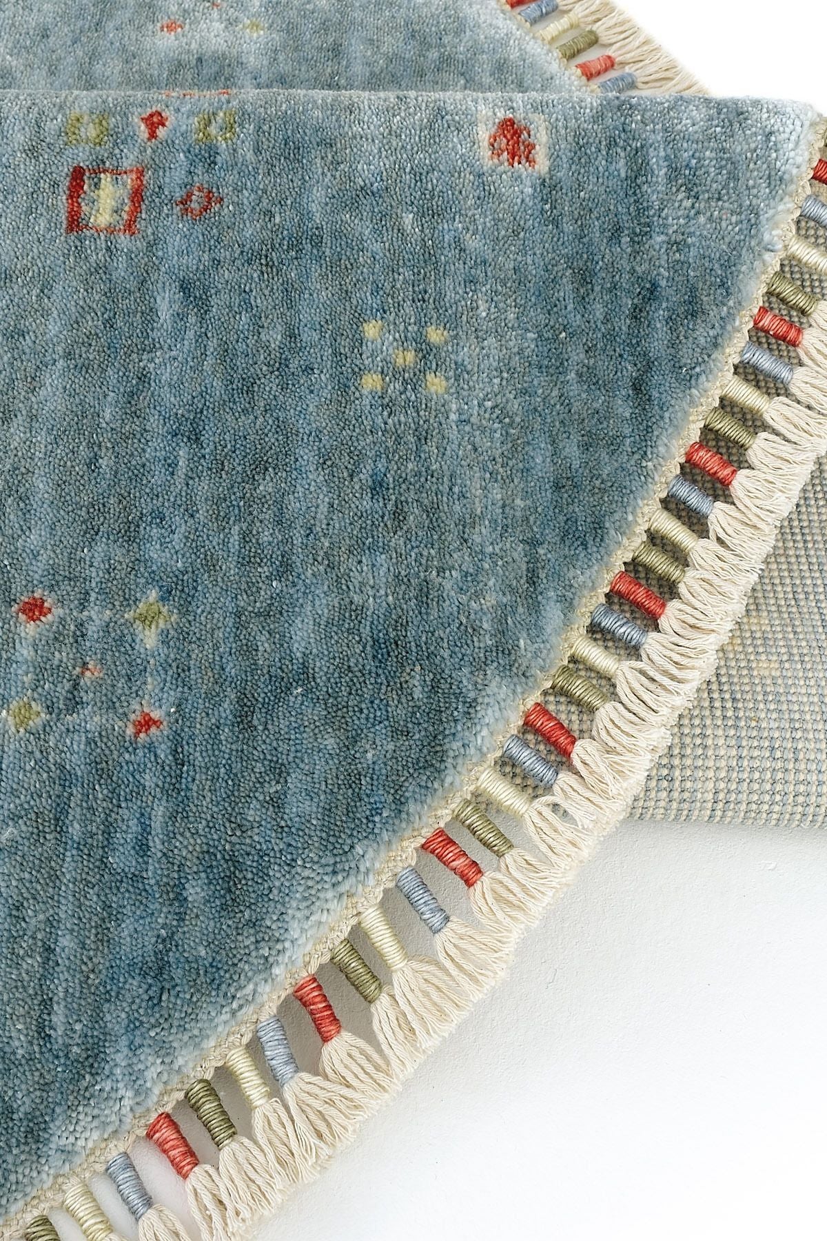Cool Hali Galata 06 Blue Carpet Living Room Carpet Bohemian Scandinavian Carpet Bamboo Carpet Handwoven Round Hallway Carpet - MALLTURK