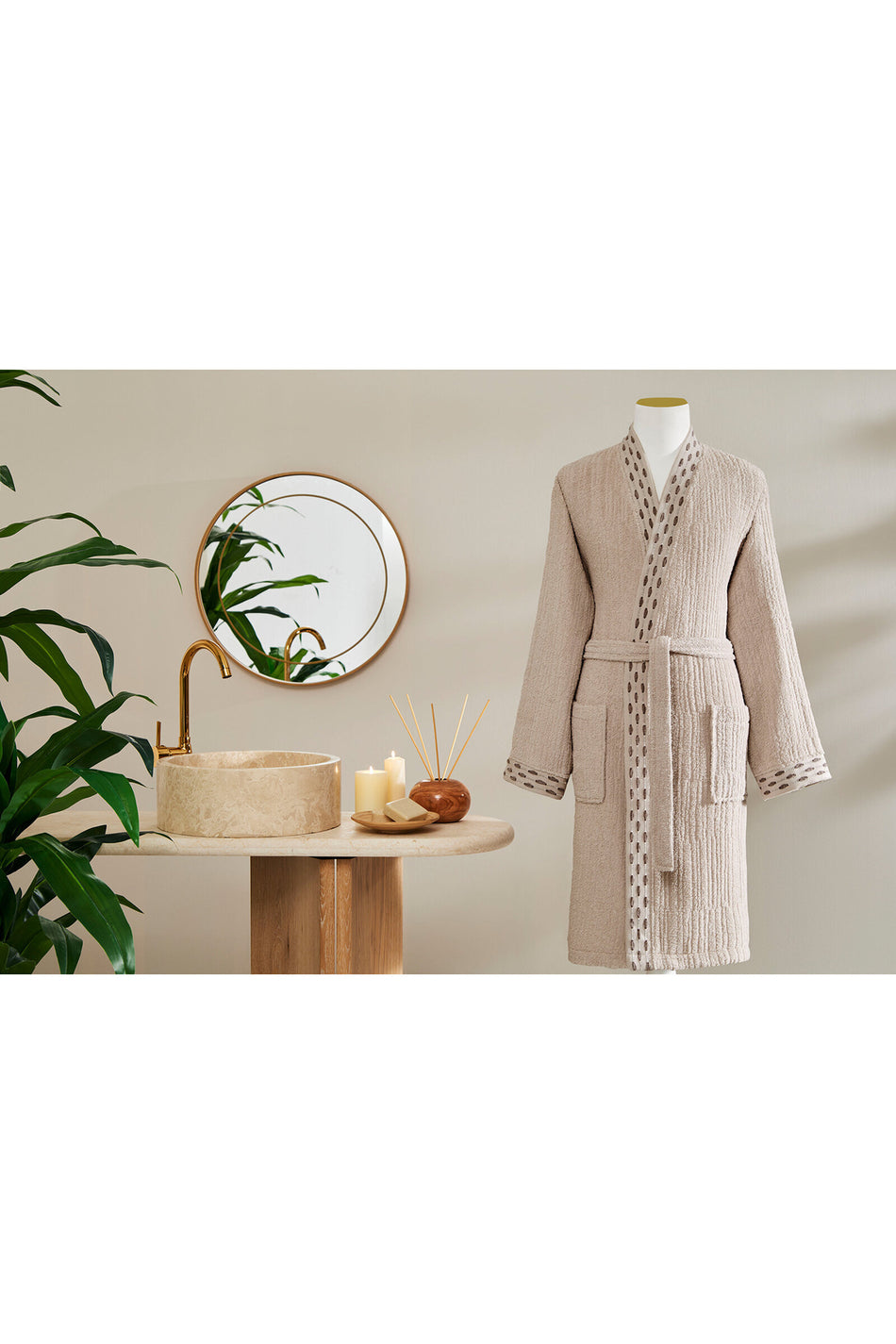 Ozdilek Eclips Kimono Bathrobe - MALLTURK