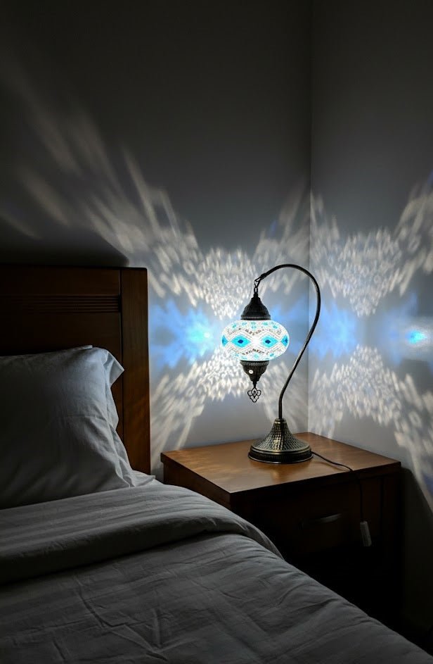 Table lamp, bedside table, bedside lighting, Turkish lamp night light - MALLTURK