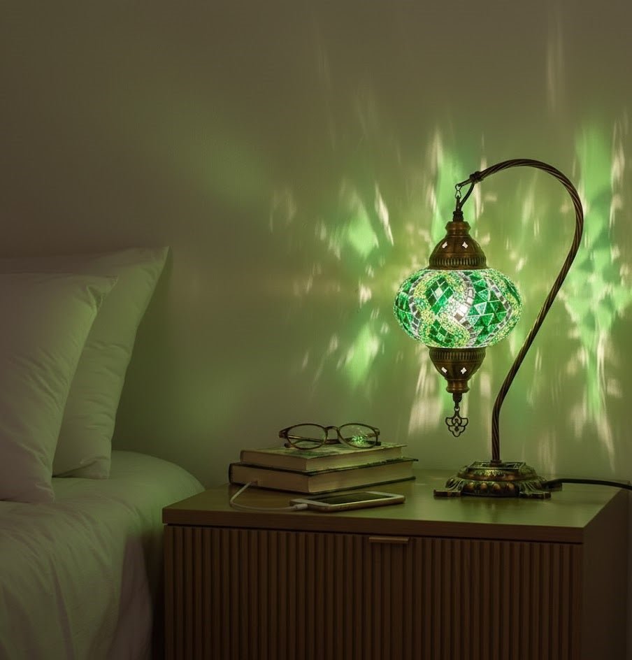 Table lamp, bedside table, bedside lighting, Turkish lamp night light - MALLTURK
