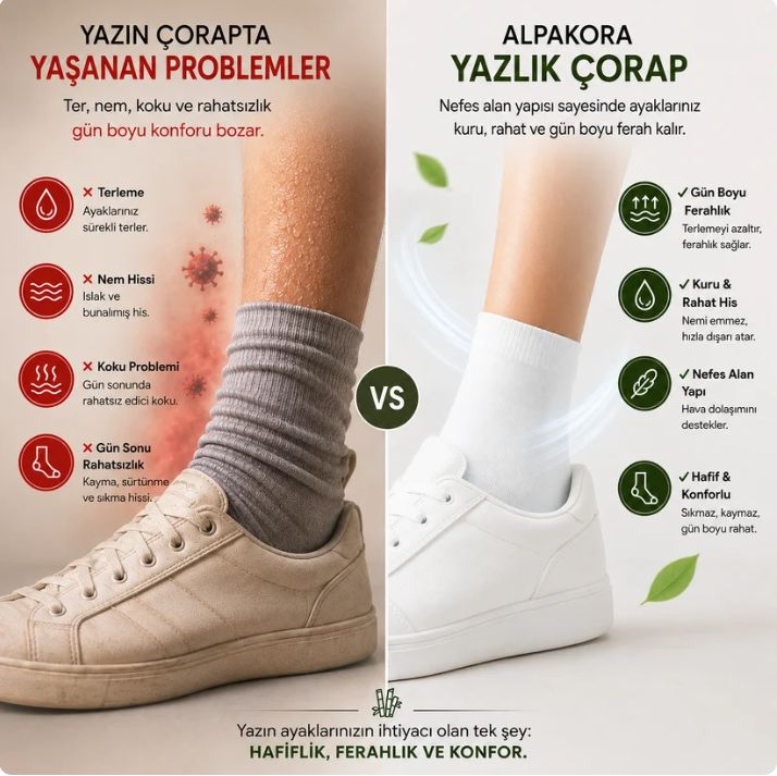 Chaussettes d’été ALPAKORA, légères et respirantes, pour un confort quotidien
