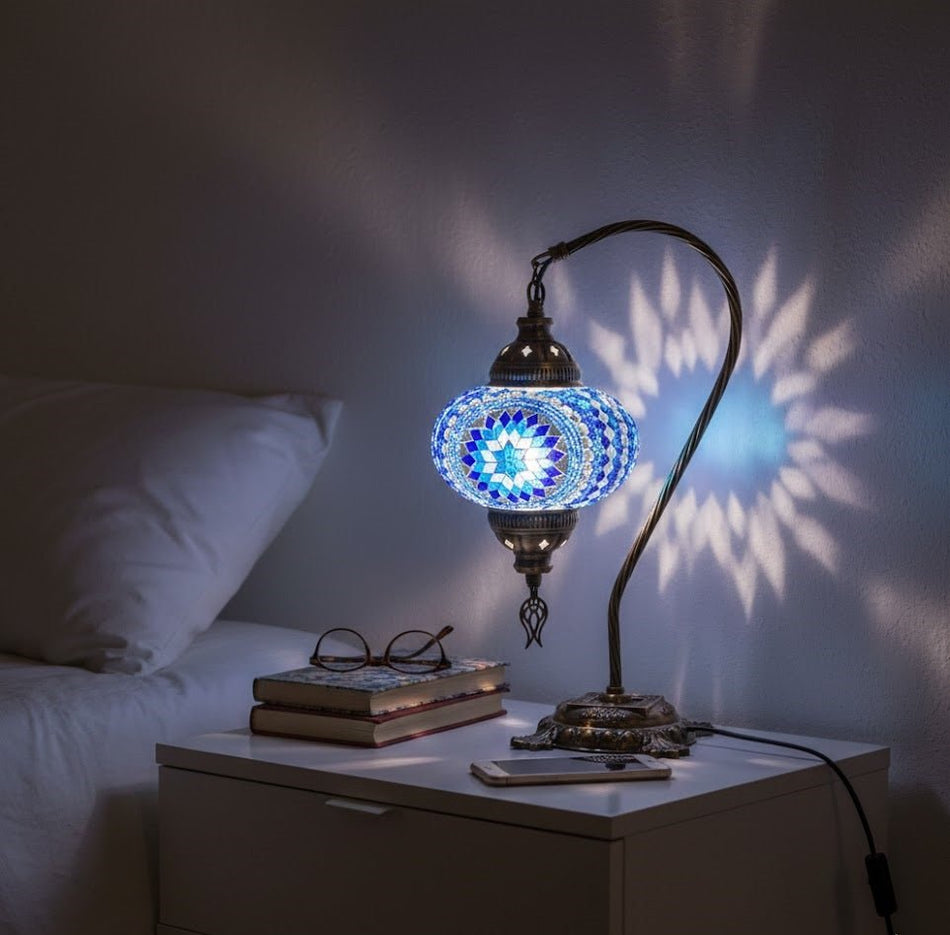Table lamp, bedside table, bedside lighting, Turkish lamp night light - MALLTURK