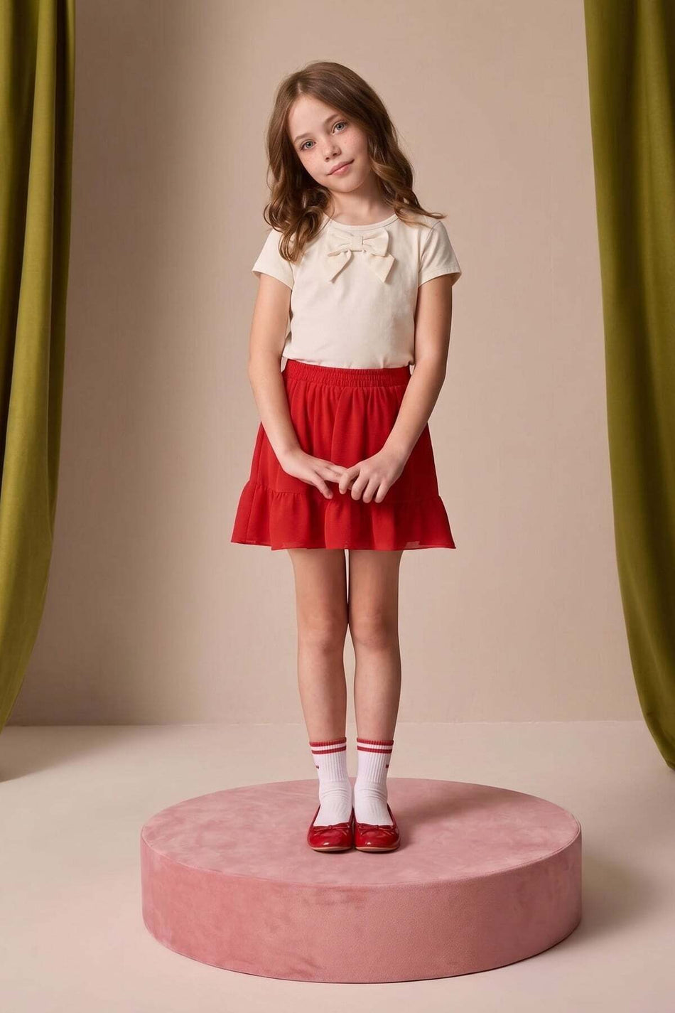 23 April Buy Elastic Layered Girls' Skirt - MALLTURK