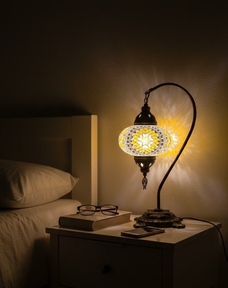 Table lamp, bedside table, bedside lighting, Turkish lamp night light - MALLTURK