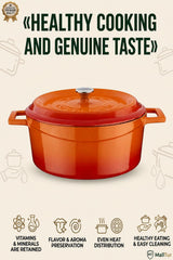 LAVA Cast Iron Casserole with Lid - MALLTURK