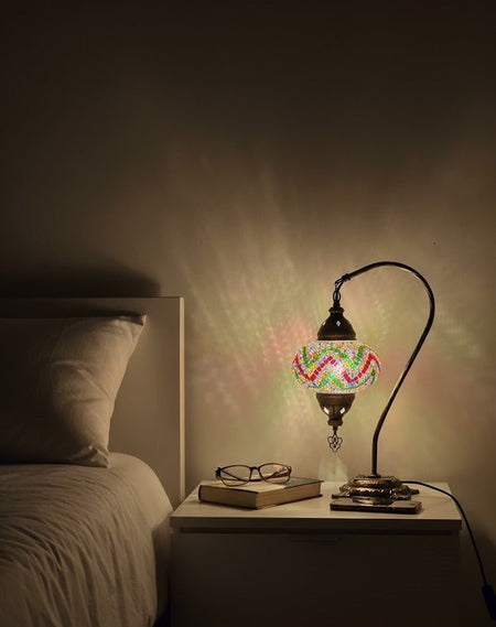 Table lamp, bedside table, bedside lighting, Turkish lamp night light - MALLTURK