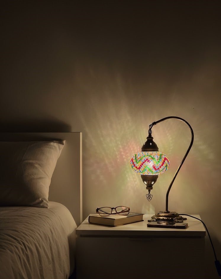 Table lamp, bedside table, bedside lighting, Turkish lamp night light - MALLTURK