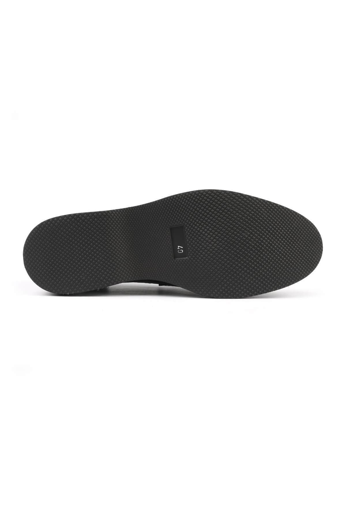 2695 Black Genuine Leather Men's Loafer Shoes - MALLTURK