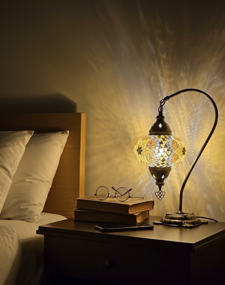 Table lamp, bedside table, bedside lighting, Turkish lamp night light - MALLTURK