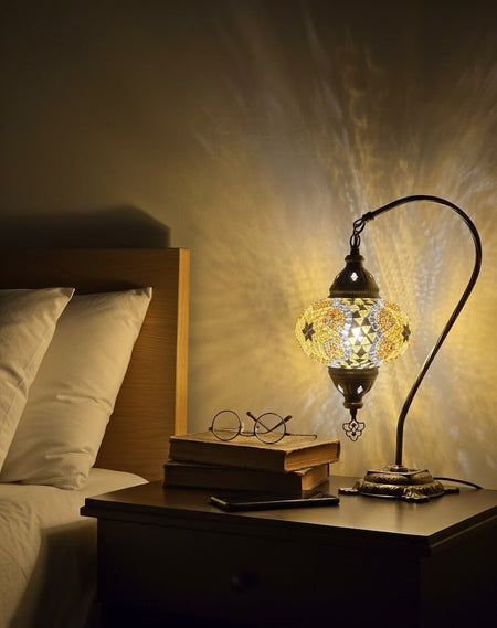 Table lamp, bedside table, bedside lighting, Turkish lamp night light - MALLTURK