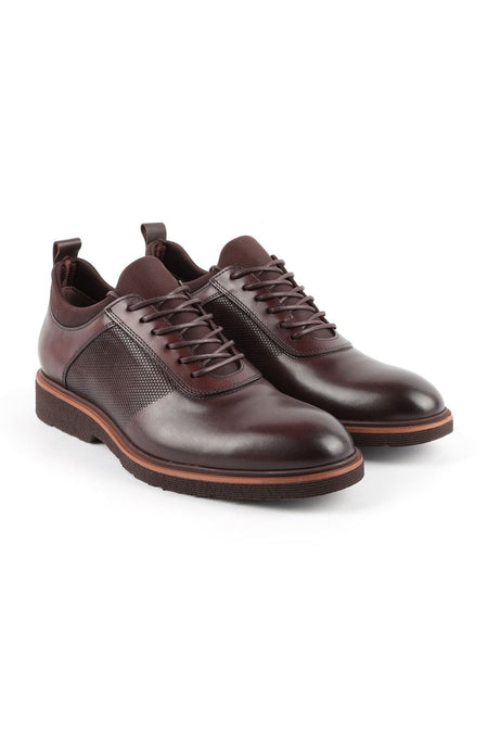 2999 Brown Genuine Leather Eva Sole Men's Shoes - MALLTURK
