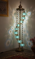 Turkish Mosaic Floor Lamp – 9 Globe