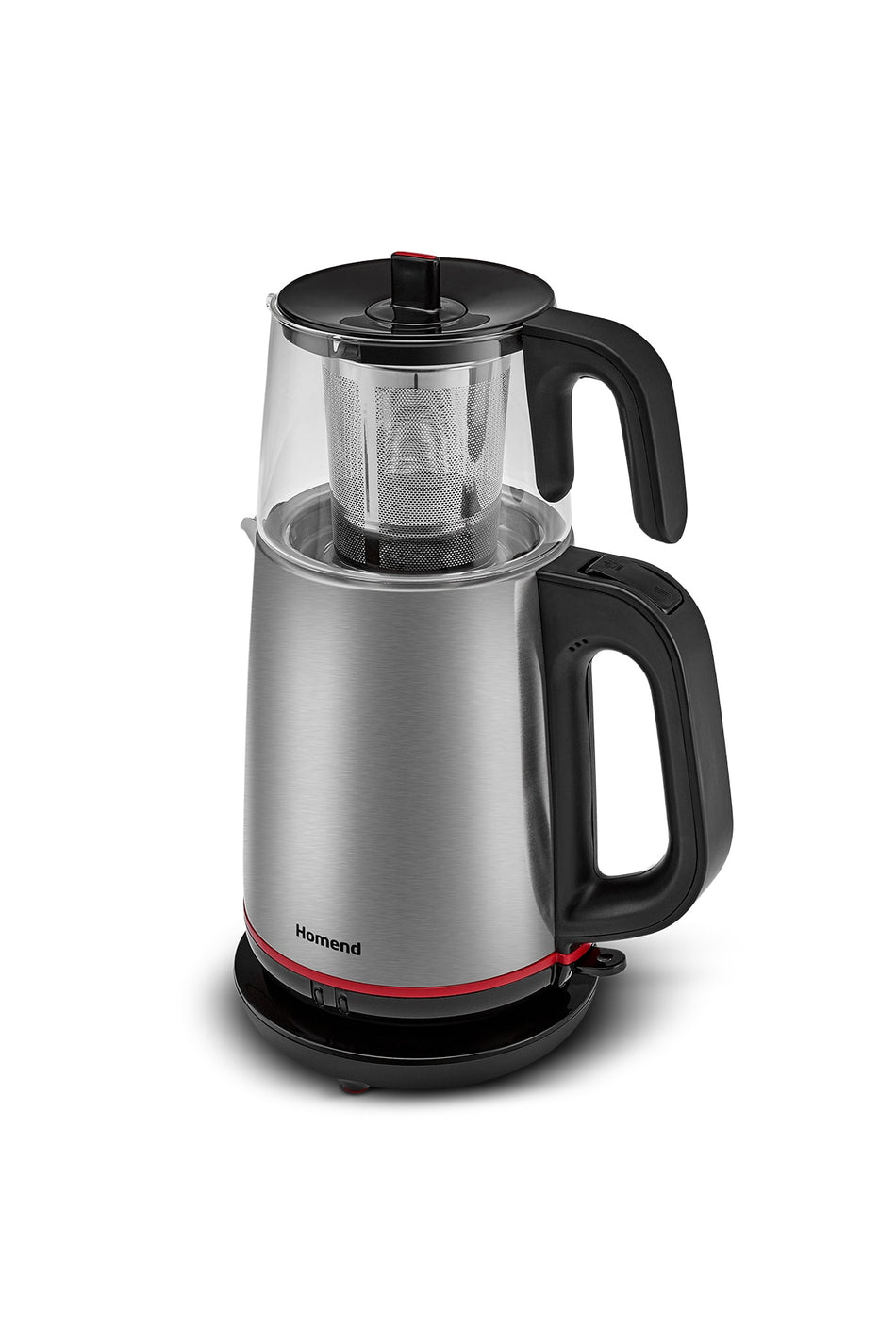 HOMEND Royaltea 1750H Stainless Steel Black Tea Maker with Glass Teapot - MALLTURK