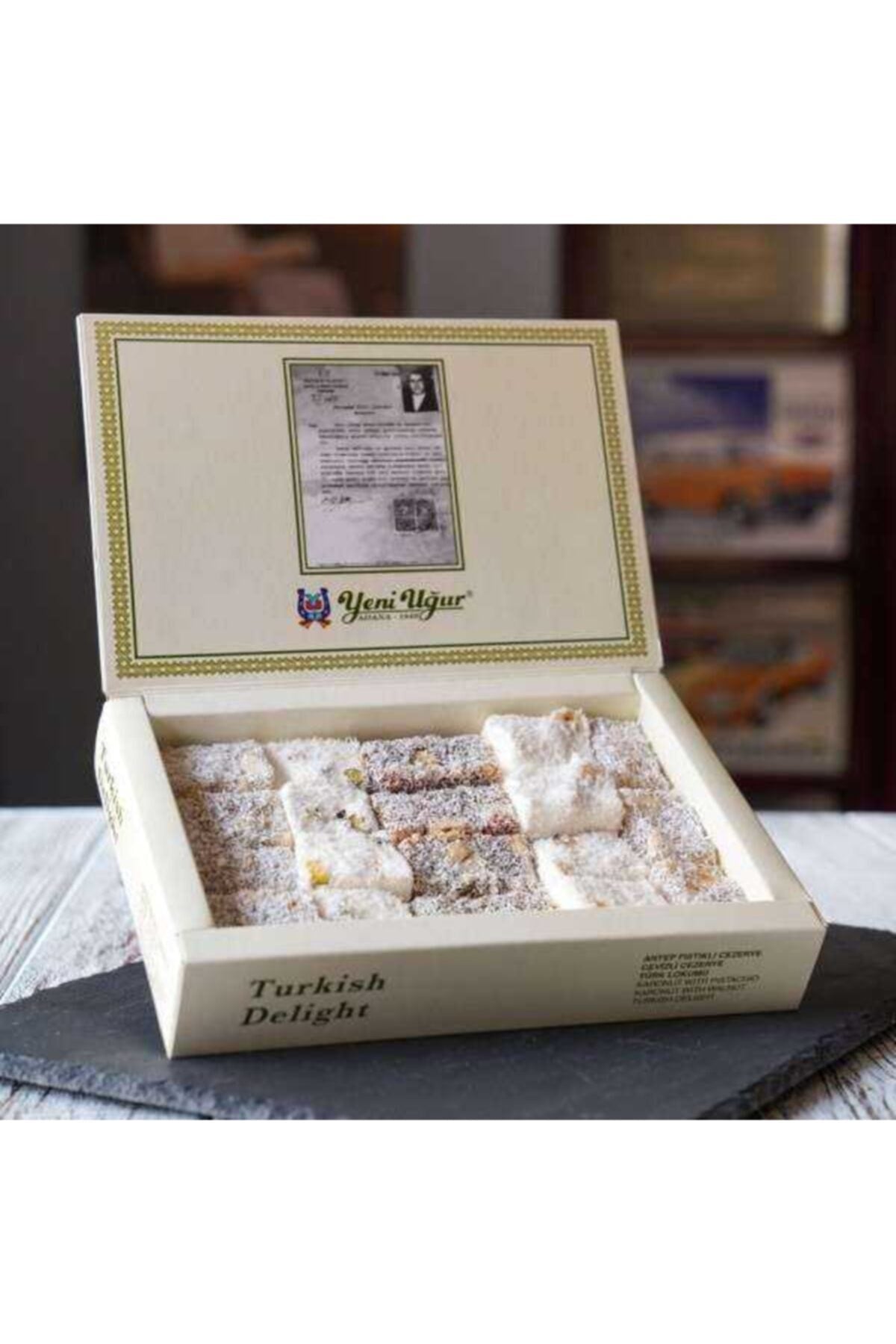 Yeni Ugur Assorted Turkish Delight Sultan Turkish Delight Hazelnut Turkish Delight Cut Carrot Confection 1 kg - MALLTURK