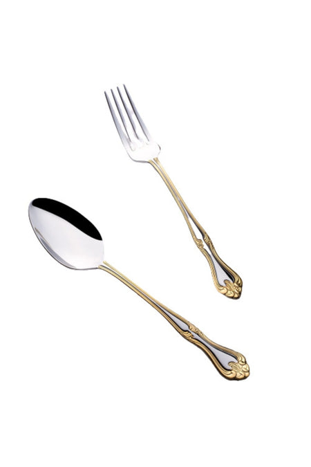 Nehir lalezar altin Dinner Fork 12 Place Setting - MALLTURK