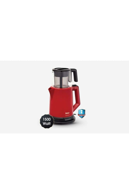 Fakir Chaiwan Electric Tea Maker, Tea Marker Glass Teapot, Red - MALLTURK