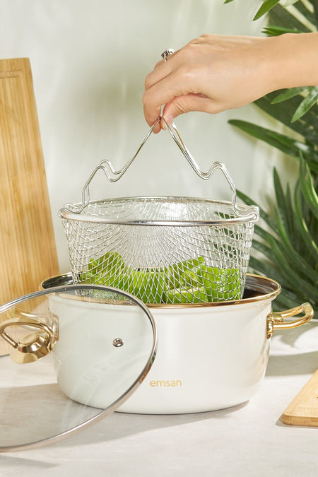 Emsan Nostalji Enamel Frying Pot - MALLTURK