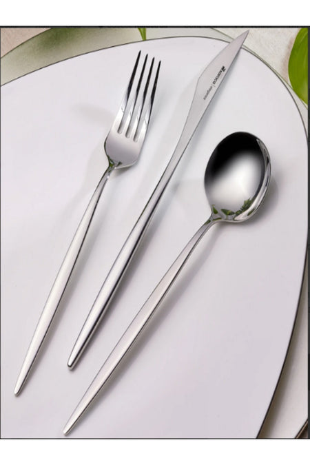Karaca porto 12 Place Setting 60 Piece elegance Flatware Set Boxed - MALLTURK