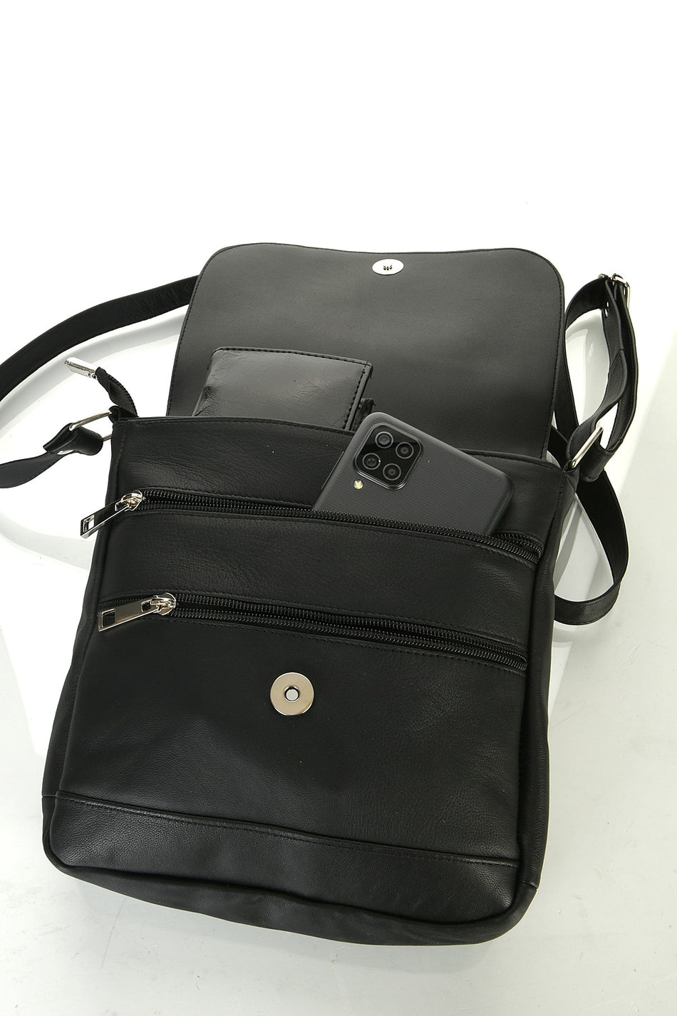 Fubileather Genuine Leather Mini Crossman Unisex Crossbody Bag