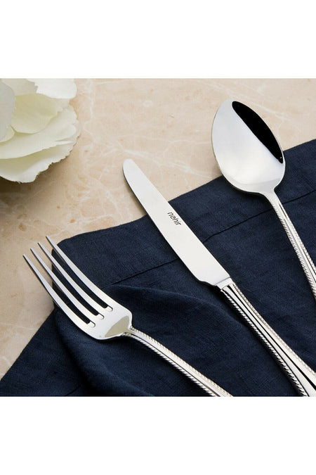 Nehir fulya Plain 84 Piece deri Boxed Flatware Set - MALLTURK