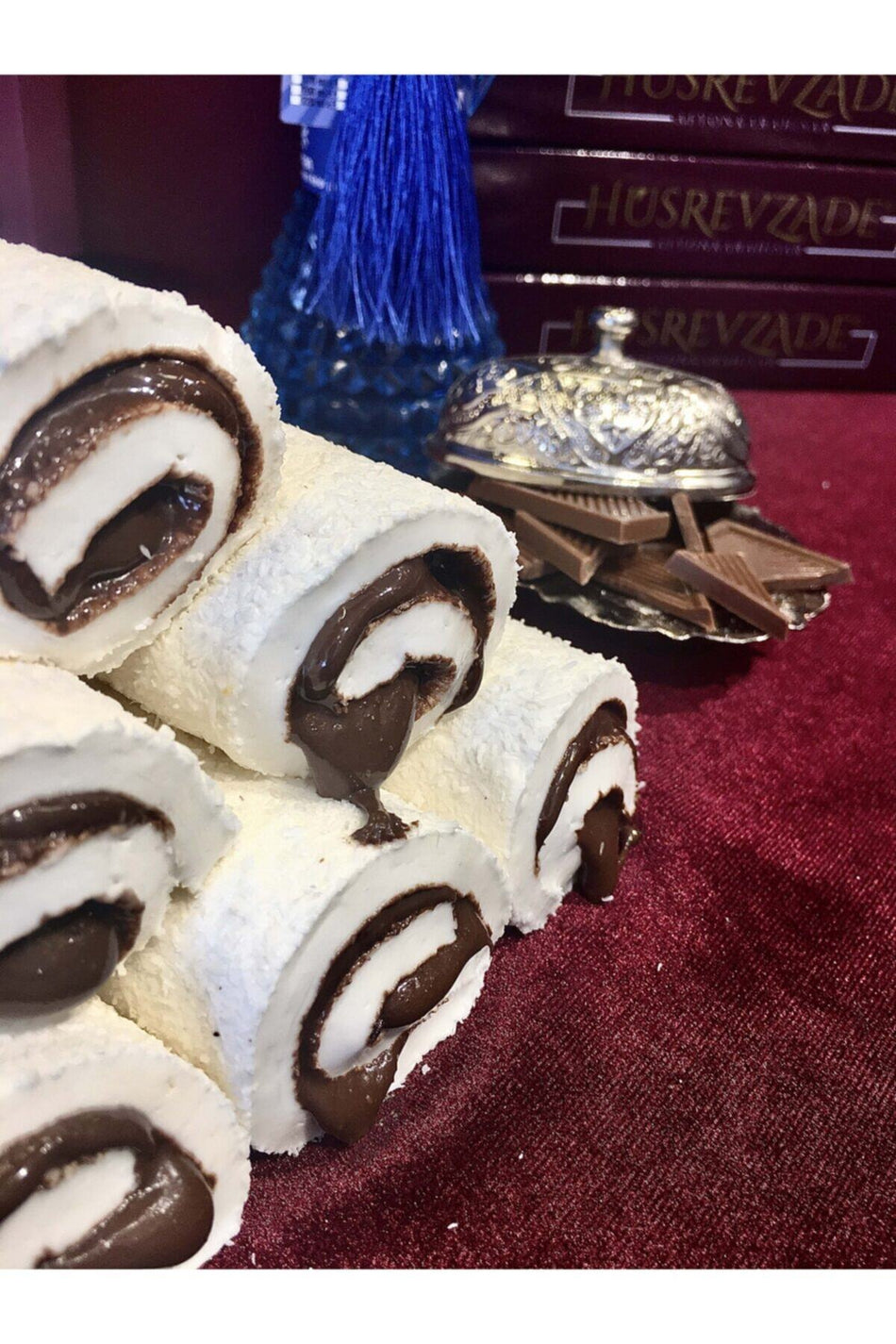 Husrevzade Afyon Style Chocolate Sultan Style Turkish Delight 500 g