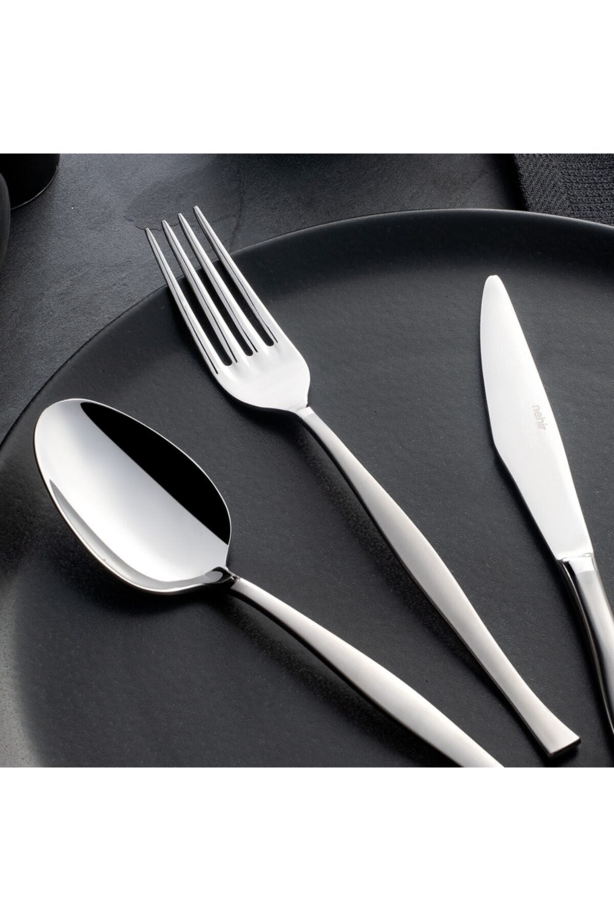 Nehir zarif Flatware Set Set deri cantali 89 Piece - MALLTURK