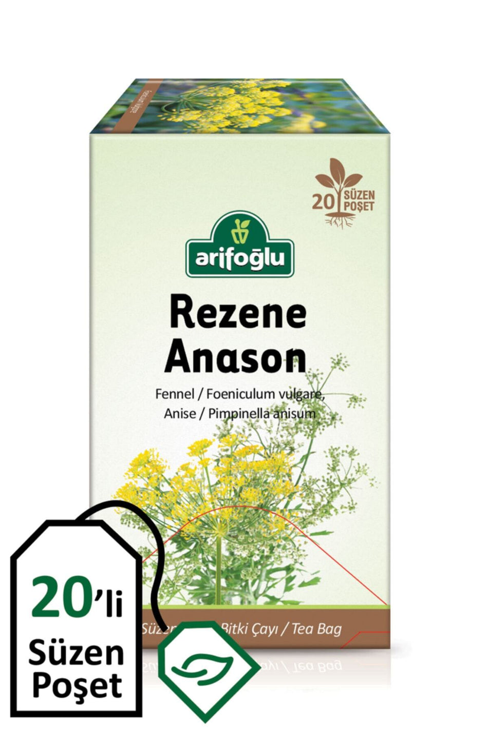 Arifoglu Fennel and Anise Filter Bags, 20 Pack - MALLTURK