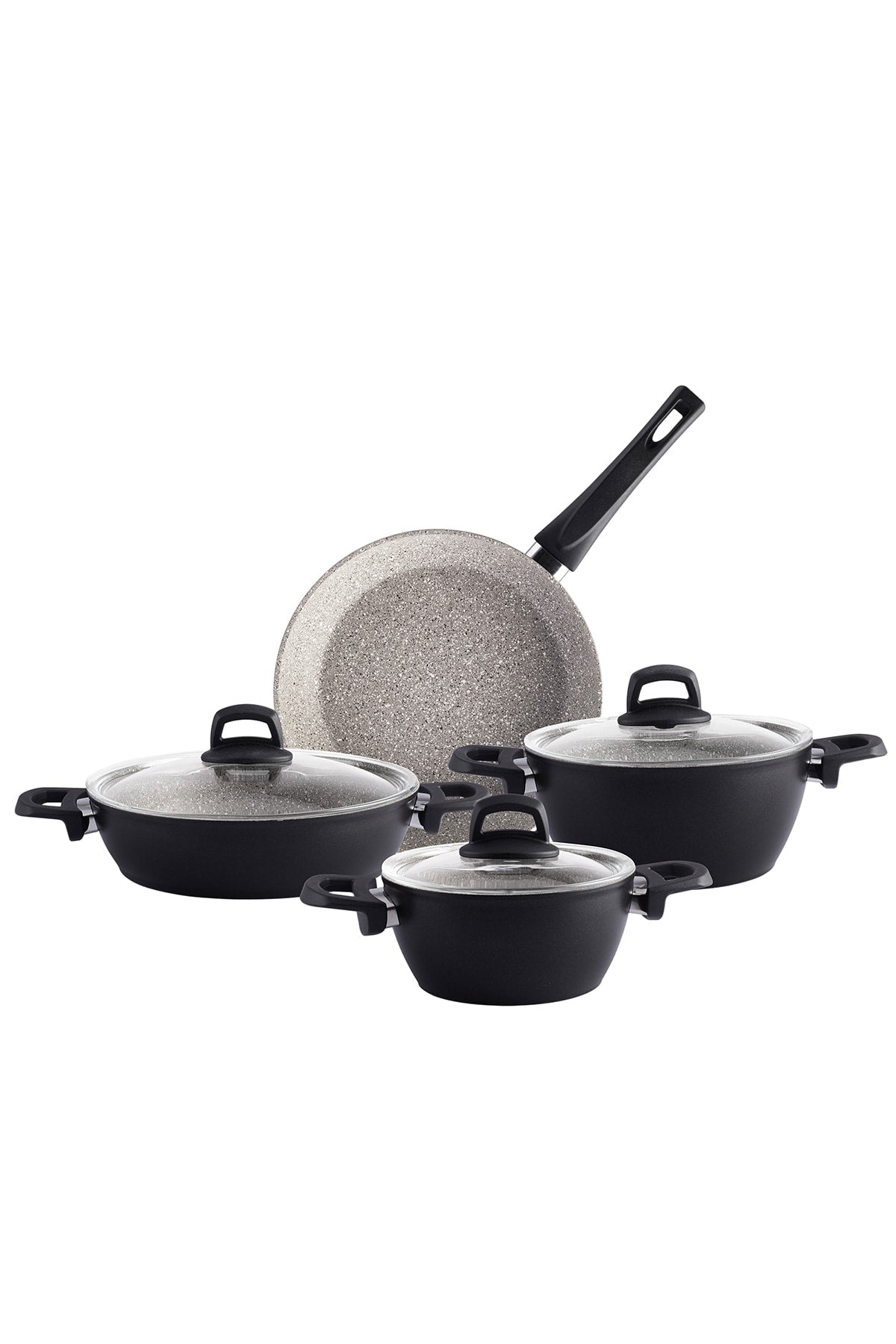 Emsan Banney 7 Piece Granite Cookware Set