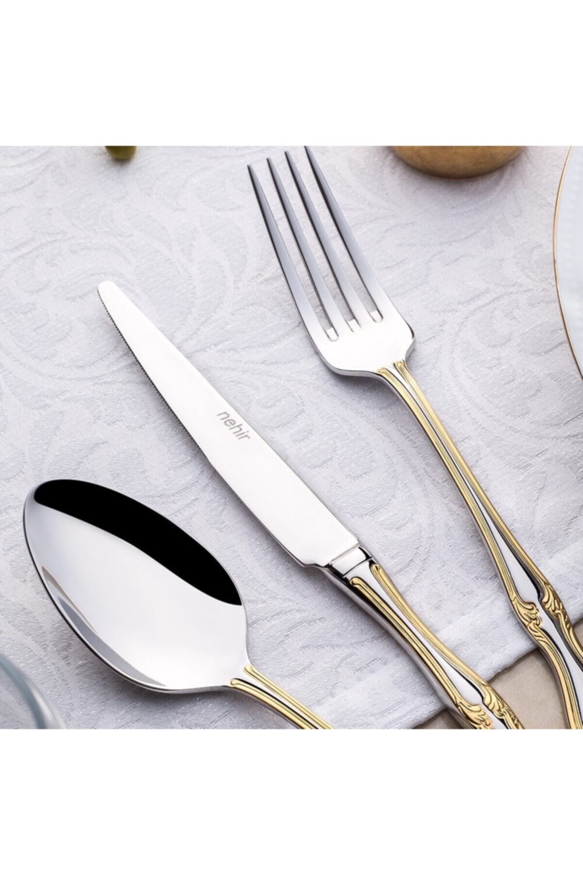 Nehir lalezar altin 84 prc Flatware tk - MALLTURK