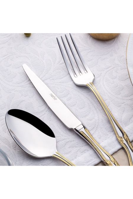 Nehir lalezar altin 84 prc Flatware tk - MALLTURK