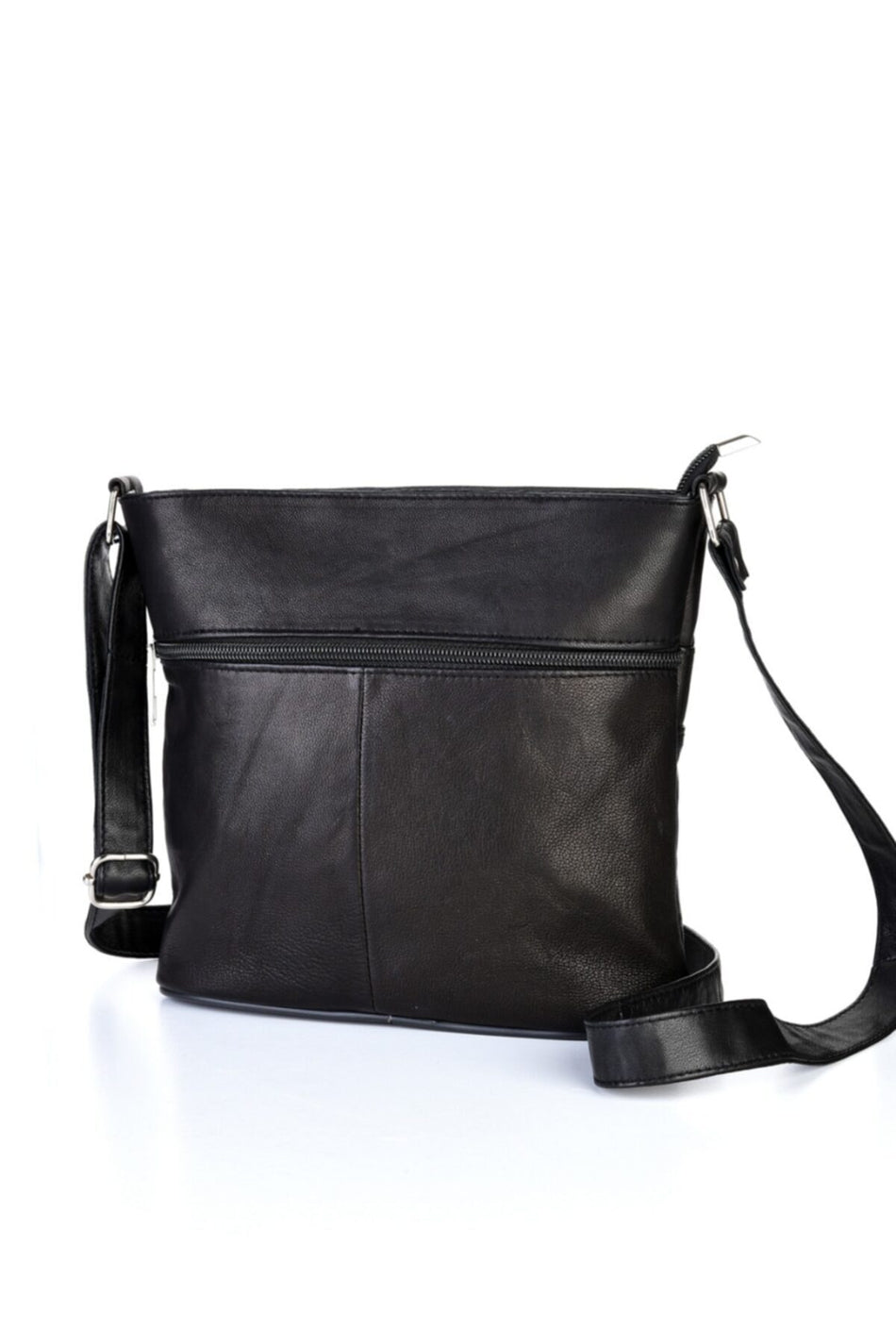 Fubileather Genuine Leather Multi-Compartment Shoulder Bag