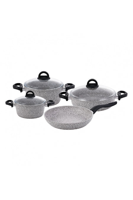 Emsan Premium Granite 7 Piece Cookware Set Grey - MALLTURK
