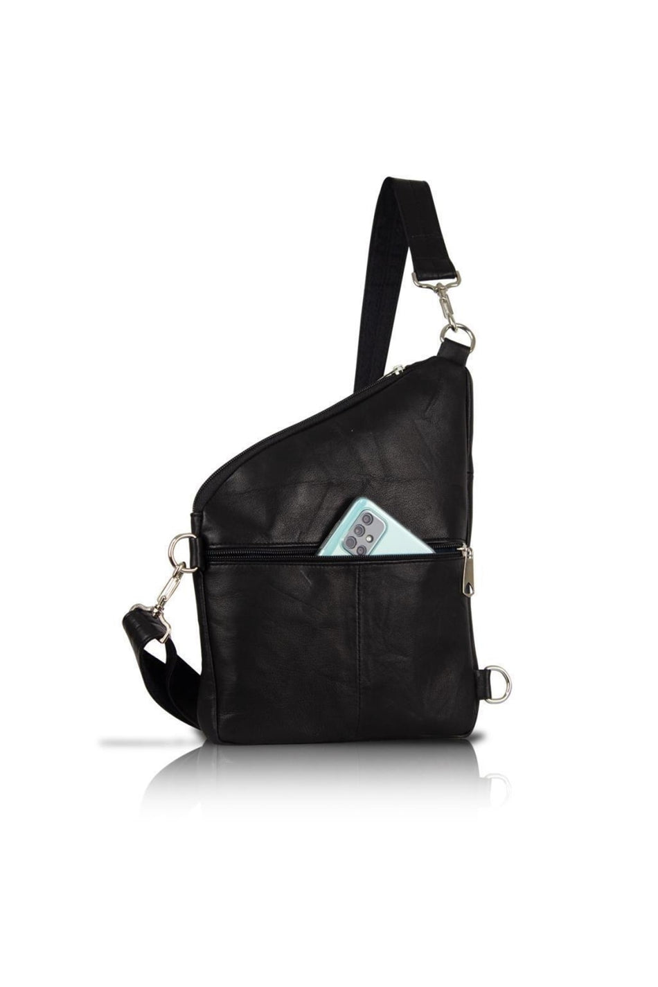 Fubileather Bodybag Genuine Leather Messenger Chest Bag Unisex