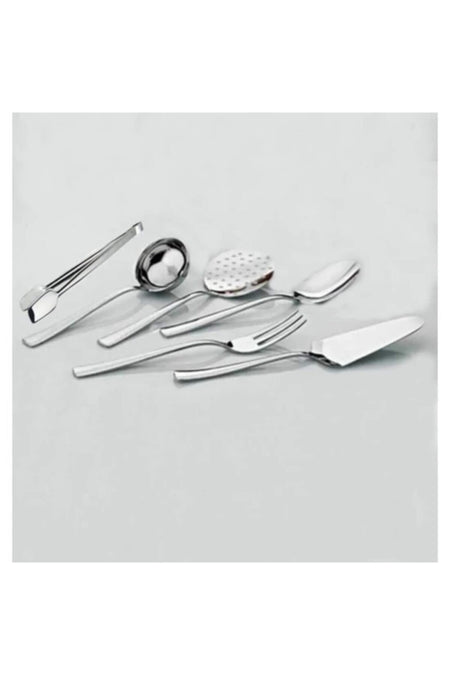 Nehir sahra Plain 6 Piece Serving Utensil Set - MALLTURK