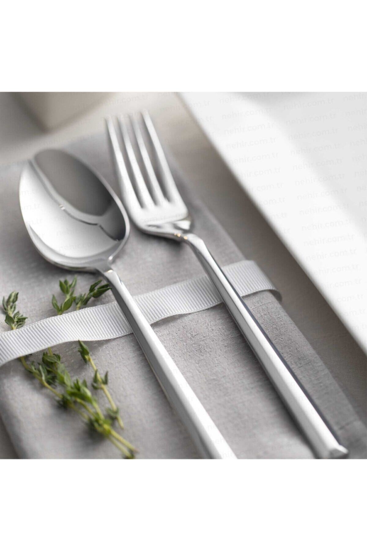 Nehir milano Plain 36 Piece Flatware Set - MALLTURK