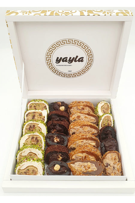 yayla kuruyemis Assorted Rolled Turkish Delight 1kg - MALLTURK