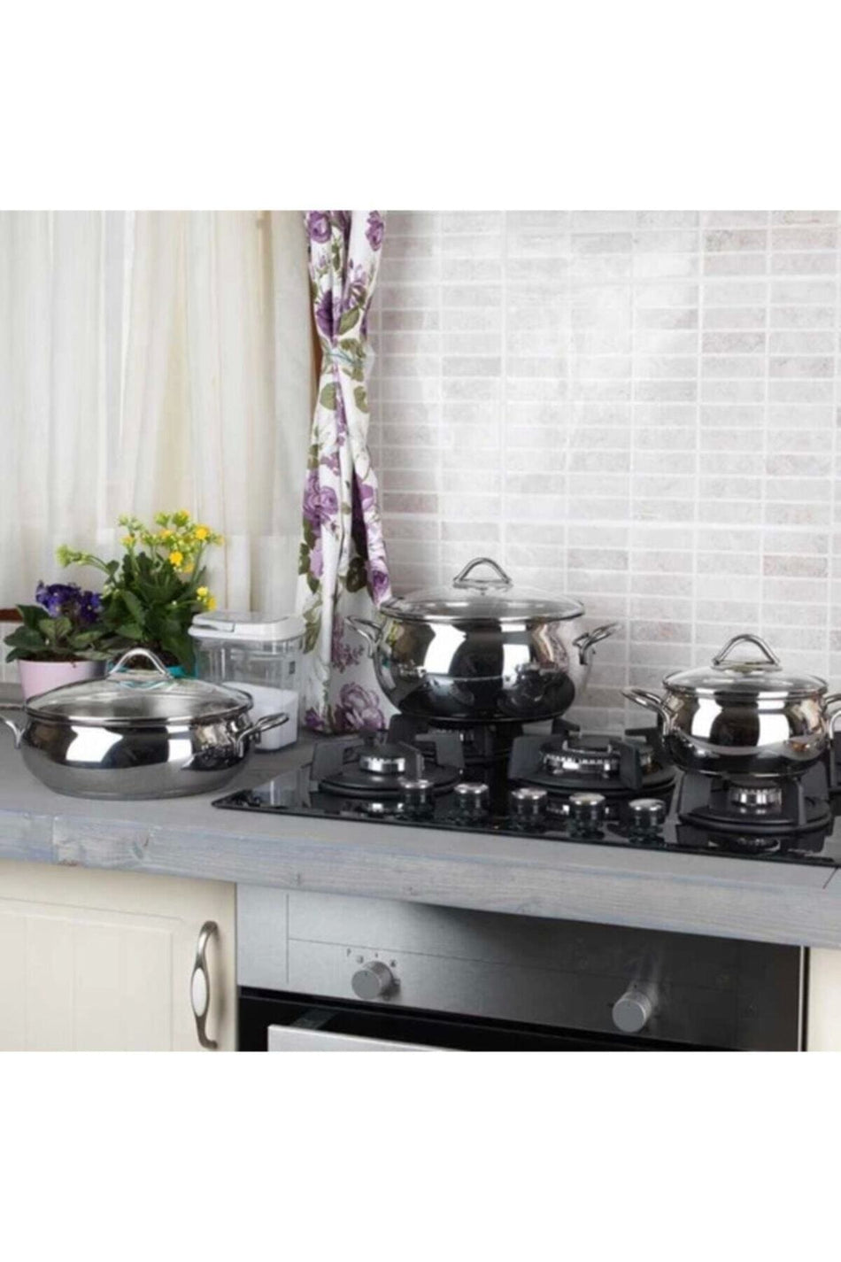 KORKMAZ Tombik Jr Takim 6 Piece 3'lu Cookware Set