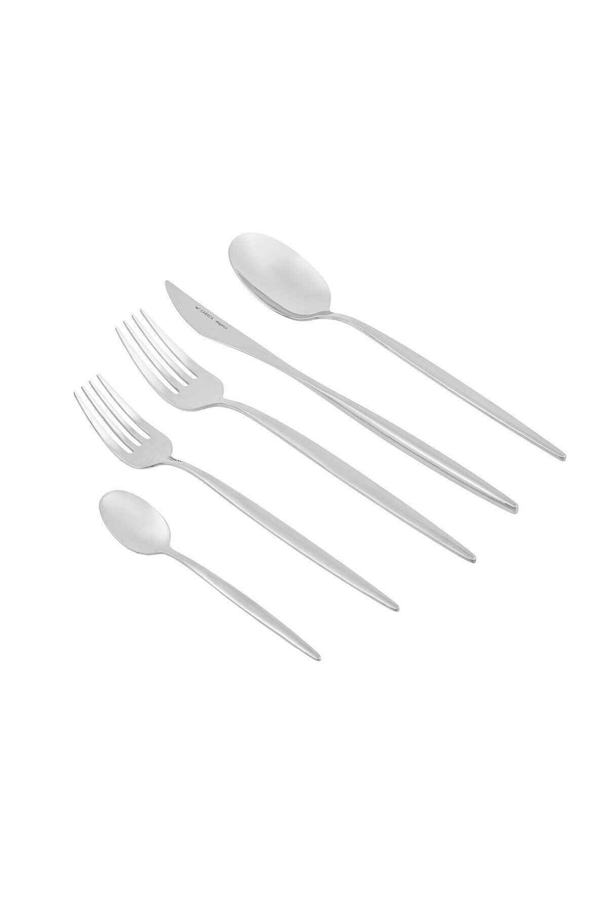 Karaca Stainless Steel lizbon 60 Piece 12 Place Setting makinede yikanabilir Flatware Set - MALLTURK
