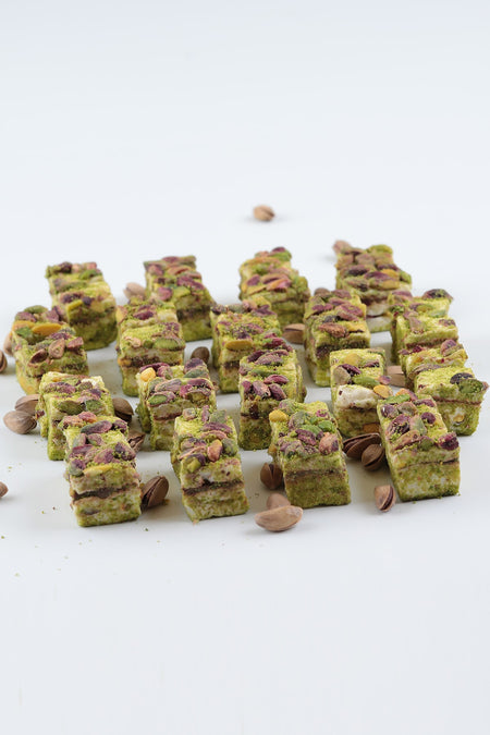 Fistikci yilmazer ozel Pistachio Hunkar Style Turkish Delight saglikli Snack Turkish Delight kahve yani Turkish Delight 500 g - MALLTURK