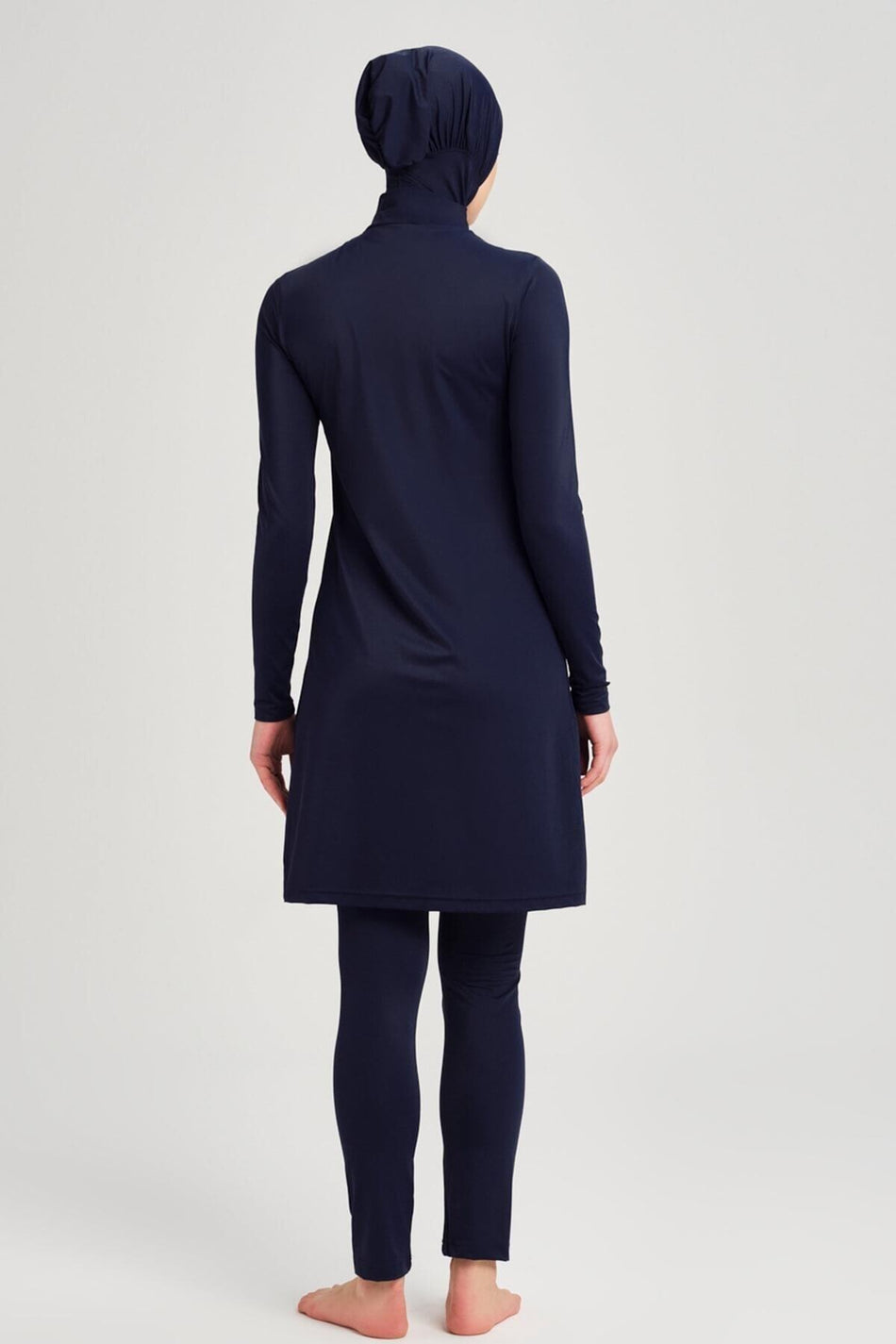 Hasema Navy Blue Lycra 5-Piece Modest Swimsuit Set