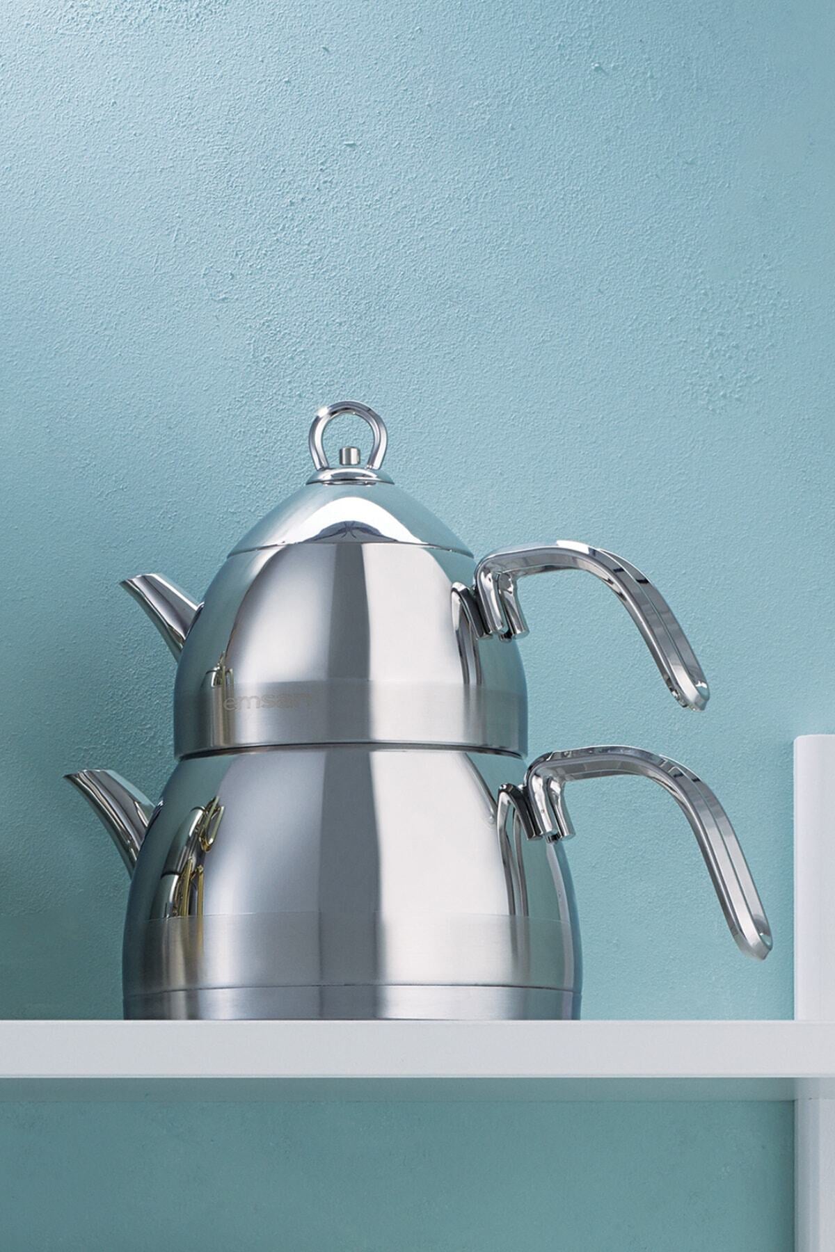 Emsan Aragon Midi induction Base Stainless Steel Teapot - MALLTURK