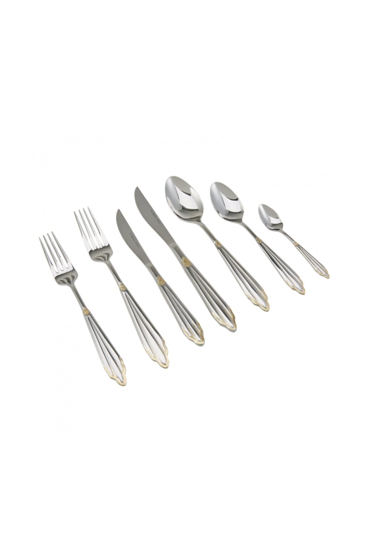 Karaca mantilla gold sandikli 84 Piece Flatware Set - MALLTURK
