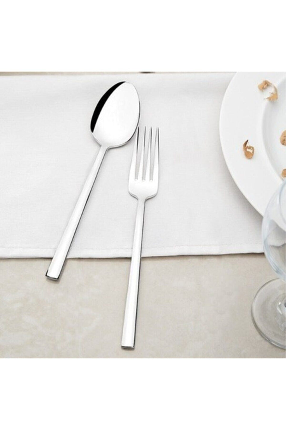 Nehir dalyan 30 Piece Plain bicaksiz paslanmaz kucuk aile takimi - MALLTURK