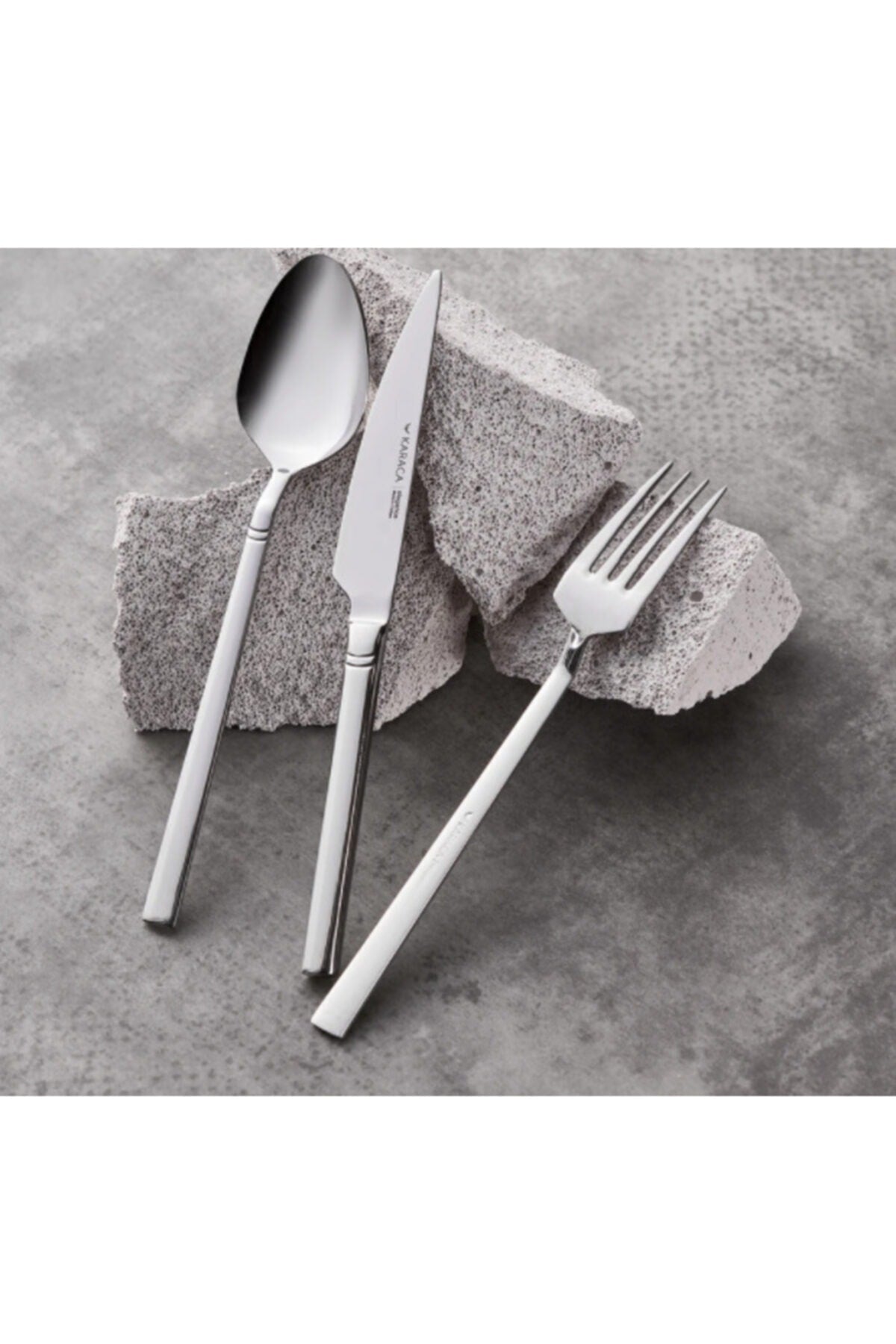 Karaca evora Flatware Set 60 Piece 12 Place Setting - MALLTURK
