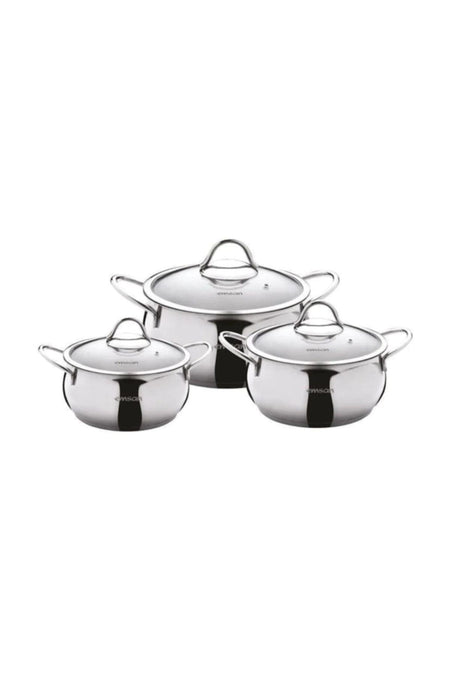 Emsan Cemre 6 Piece Midi Cookware Set (3'lu Cookware Set) - MALLTURK