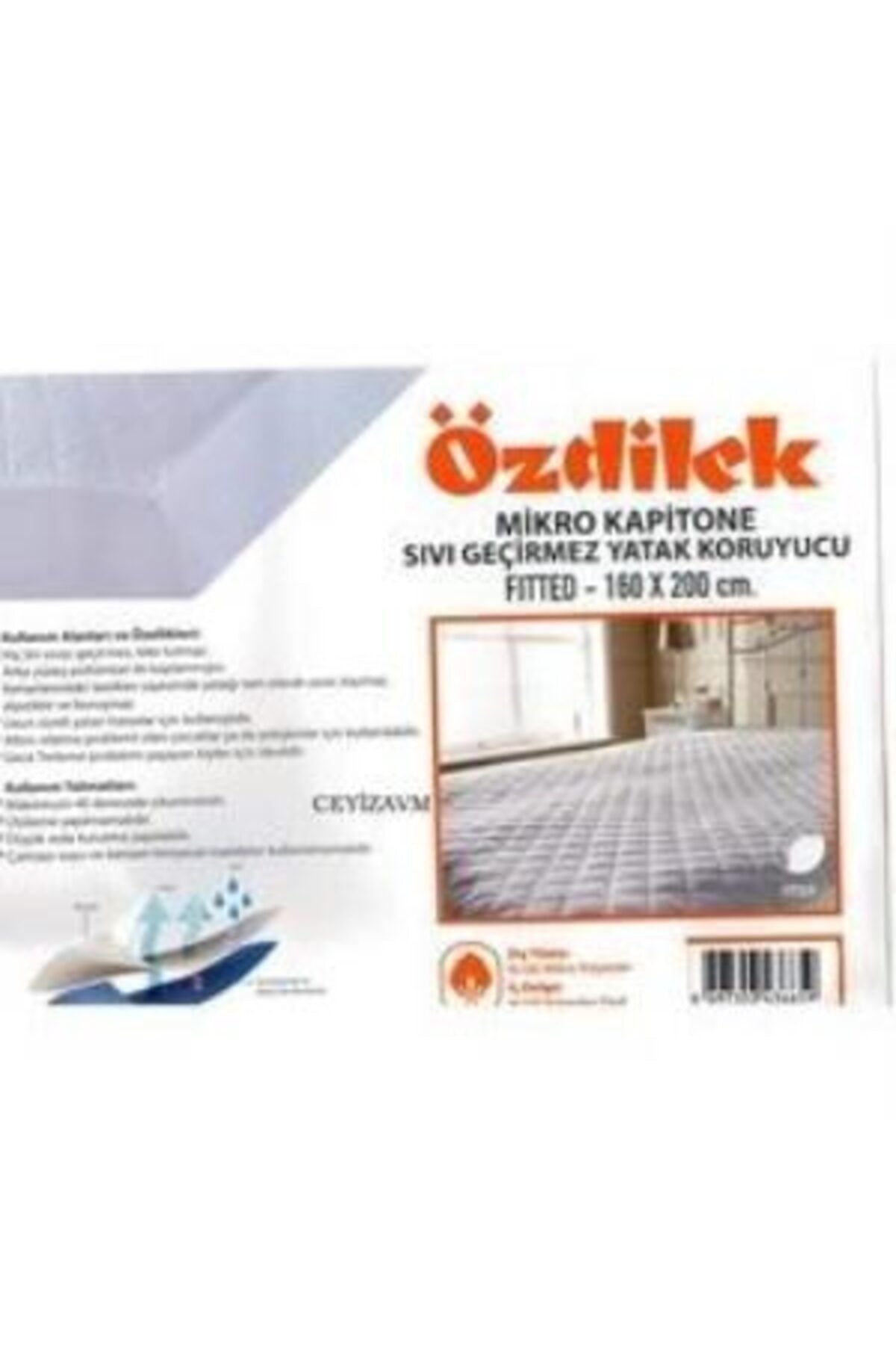 Ozdilek Mikro Waterproof Quilted Fitted Mattress Protector - MALLTURK